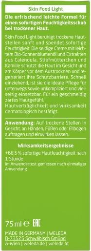 Actual product image Weleda Skin Food Light (Body lotion, 75 ml)