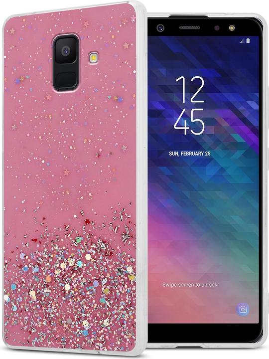 Rosa con glitter