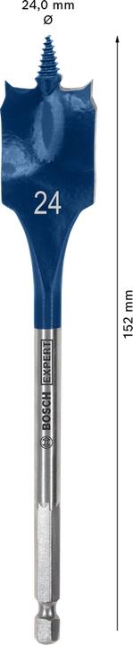 Actual product image Bosch Professional Zubehör EXPERT Self Cut Speed Flat Milling Drill, 24 x 152 mm (24 millimetres)