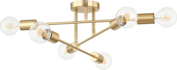Actual product image Lindby Aloria ceiling light, six-light, gold (E27)