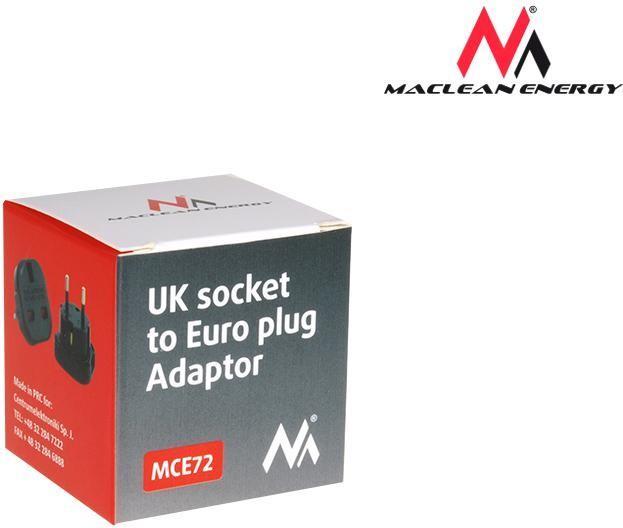 Actual product image Maclean Adapter UK to EU
