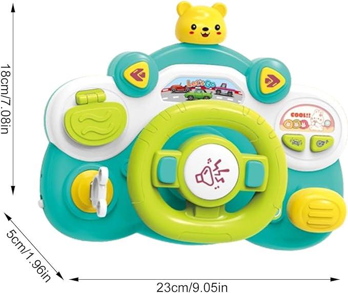 Actual product image Activity Board Versatile steering wheel toy for simulating driving experiences with sound and light effects