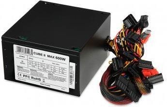 Produktbild iBox CUBE II 600W APFC 12CM FAN Juodas EDITION power supply (600 W)