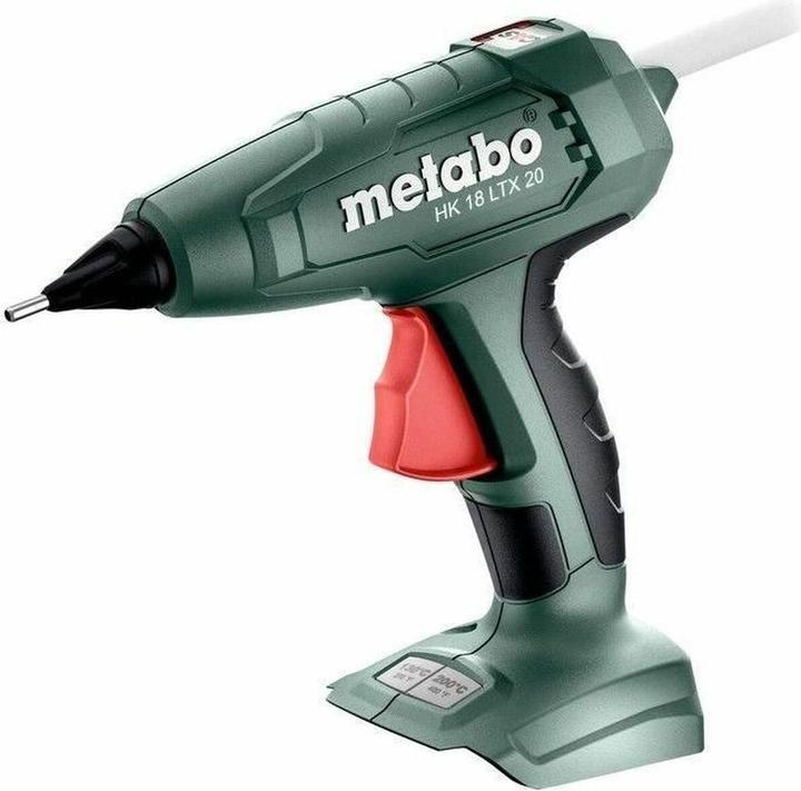 HK 18 LTX 20, long nozzle Ø 2.8 mm, 5 transparent glue sticks, metaBOX 145, instructions