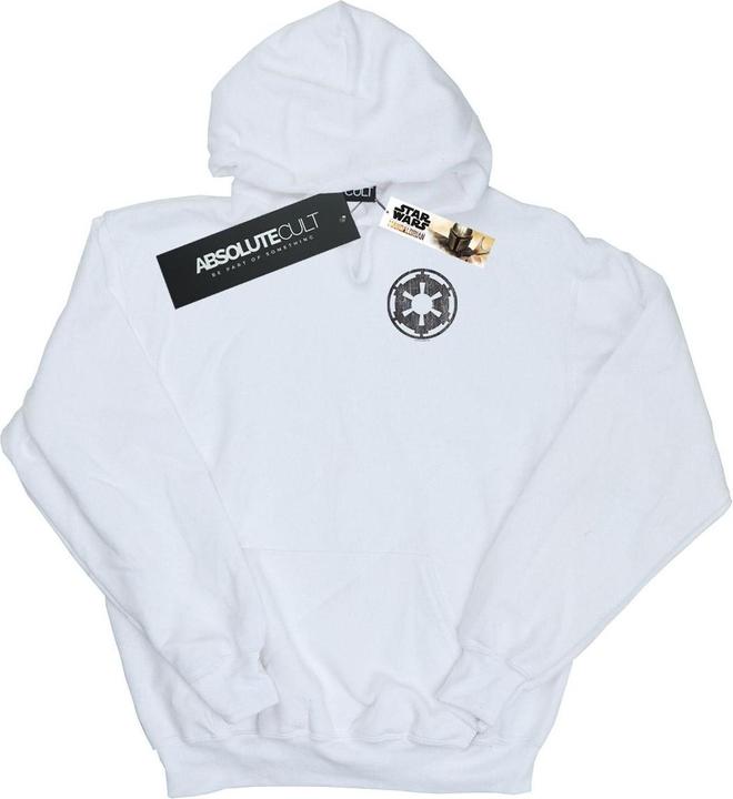 Actual product image Star Wars Mens The Mandalorian Galactic Empire Insignia Breast Print Hoodie (5XL)