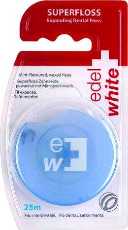Actual product image Edel + White Expanding Superfloss Dental Floss 25m (25 m)