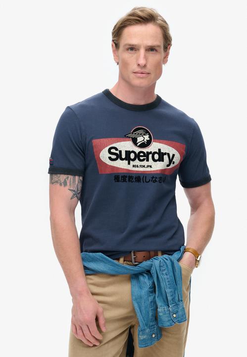 Actual product image Superdry Cl Ringer Workwear Graphic Tee (S)
