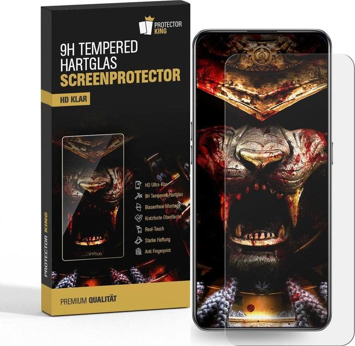 Actual product image Protectorking 6x 3D A++ real tempered 9H armoured glass CLEAR (6 Piece, Xiaomi Redmi Note 10)