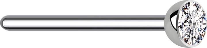 Produktbild Star Piercing Nasenstecker biegen silber Kristall silber (Titan, ohne Messing)