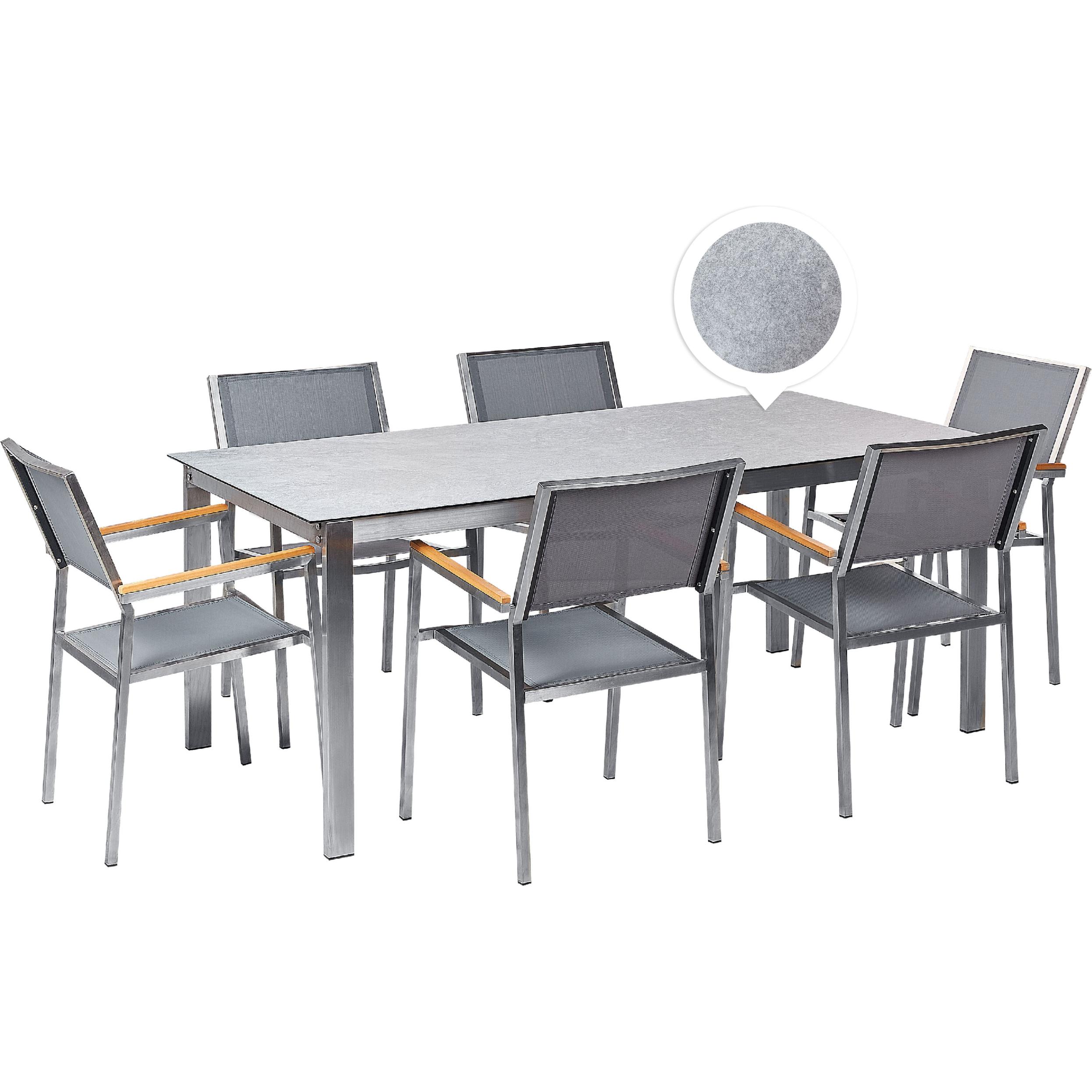 Beliani, Gartentisch + Balkontisch, Cosoleto/Grosseto (180 cm)
