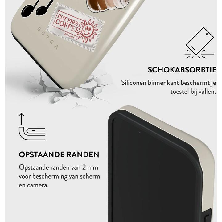 Actual product image Burga Tough MagSafe Case Apple iPhone 15 - Oat Milk Please (Apple iPhone 15)