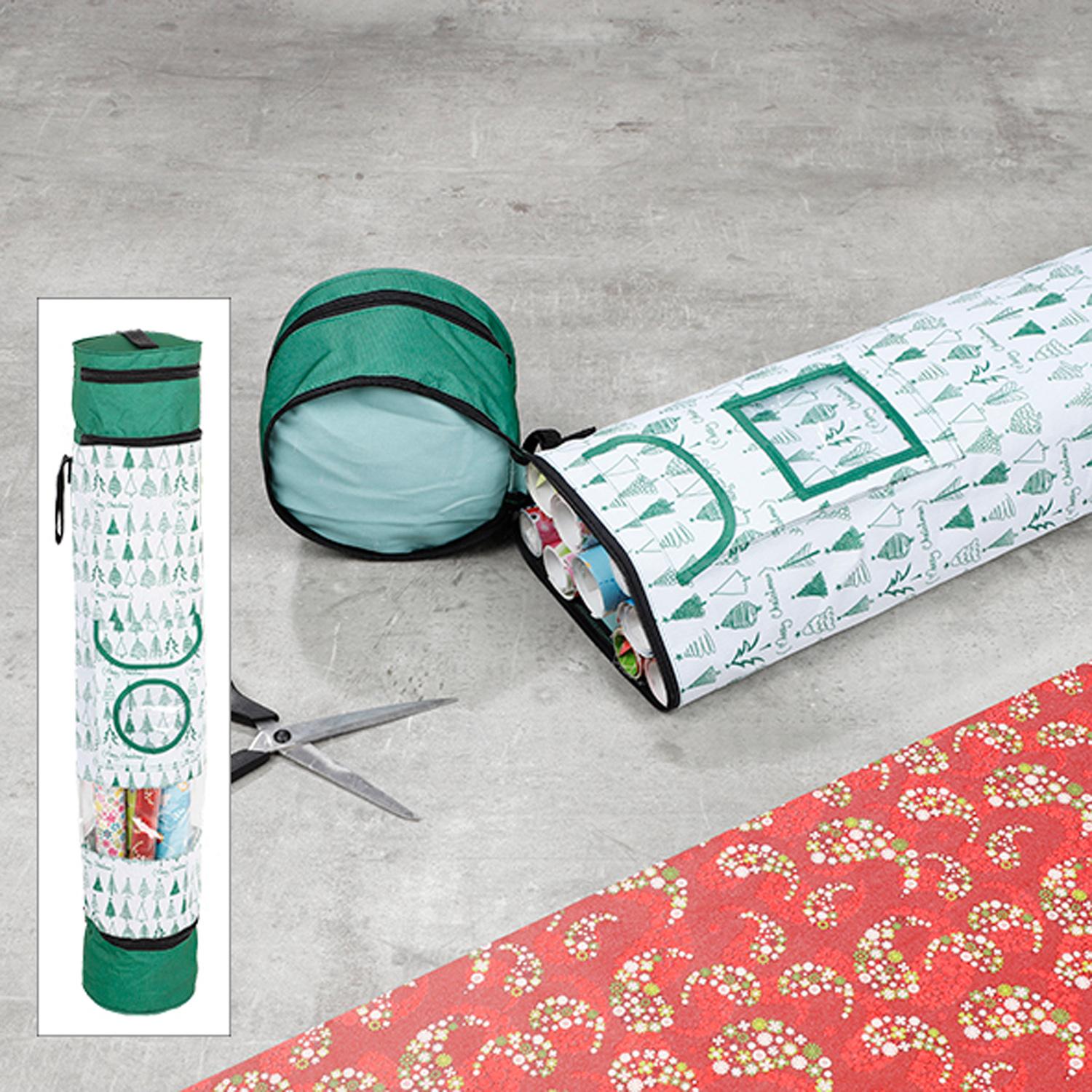 Thumbnail - Inda-Exclusiv, Geschenkverpackung, Geschenkpapier-Organizer Tannenbaum Weihnachten Motiv (Geschenkpapier, 1 x)