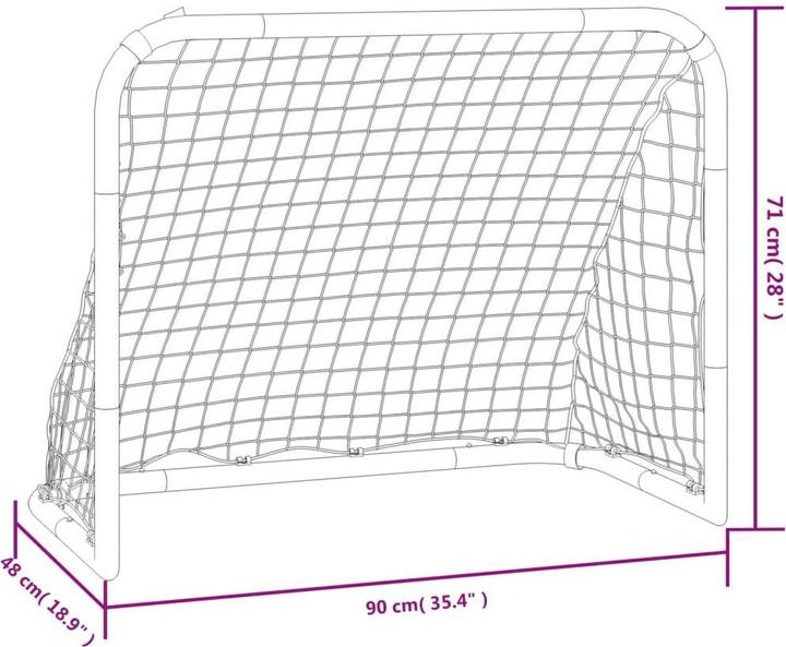 Produktbild vidaXL Fussballtor