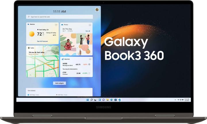 Actual product image Samsung Galaxy Book3 360 13 (13.30", 512 GB, 16 GB, DE, Intel Core i7-1360P)
