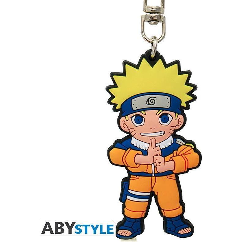 ABYstyle, Portachiavi, NARUTO - Naruto - Porte-clés en PVC 6cm, Multicolore