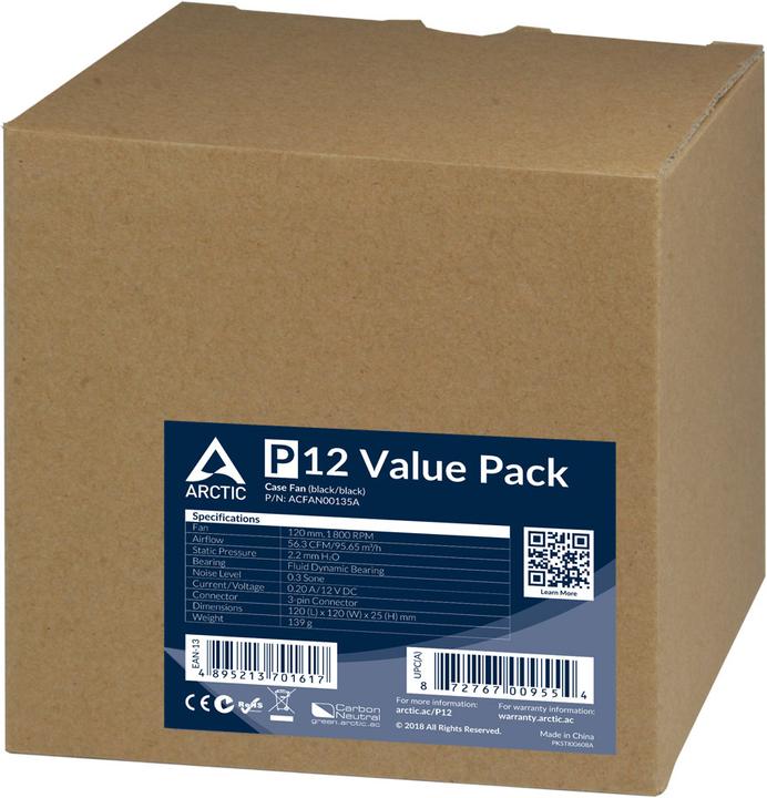 Produktbild Arctic P12 Value Pack (120 mm, 5 x)