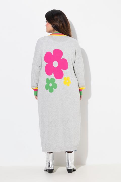 Actual product image Angel of Style Long-Strickjacke, Straight Fit, Neon-Rippbündchen (54)