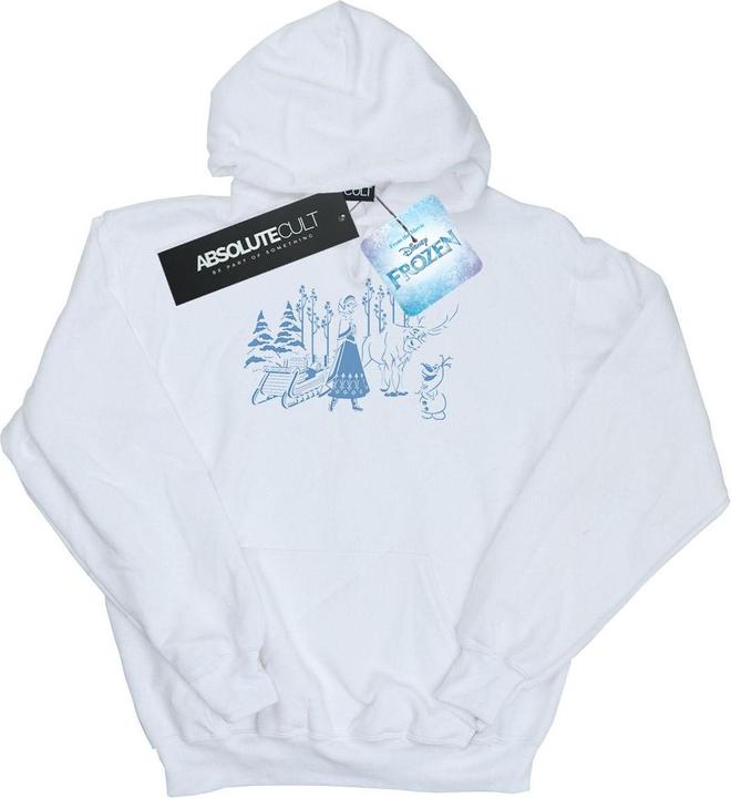 Actual product image Disney Mens Frozen Anna Sven And Olaf Hoodie (L)