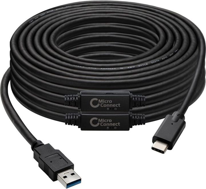 Immagine prodotto MicroConnect USB C – USB A (10 m, USB 3.2 Gen 1, 7.50 W)