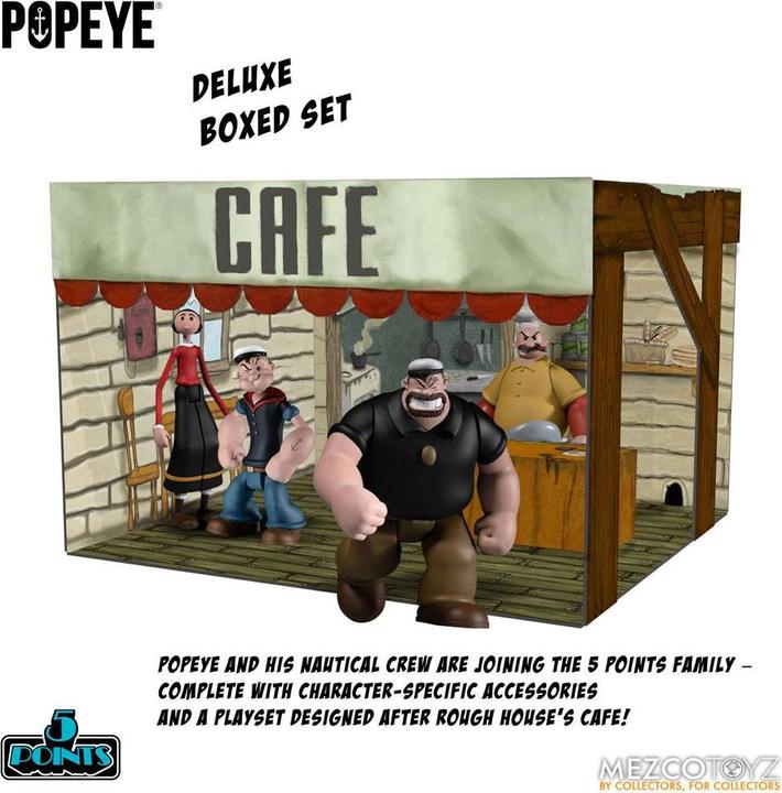 Image du produit Mezco Toys Popeye - 5 Points: Box Set - Deluxe