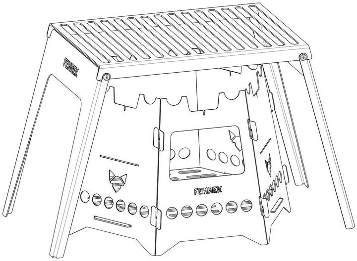 Produktbild Fennek Grill Klapprost