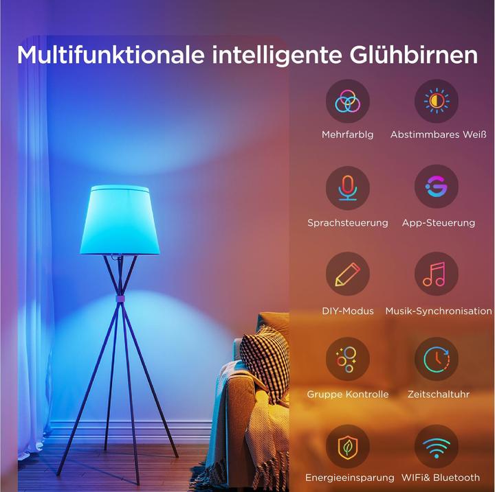 Produktbild Govee Leuchtmittel Smart (E27, 800 lm, 1x)