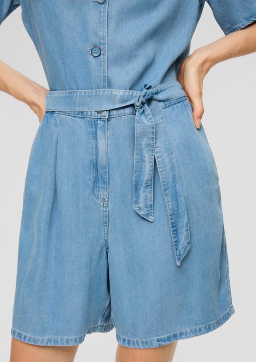 Image du produit S.Oliver Overall Jumpsuit im Denim-Look mit Bindegürtel (46)