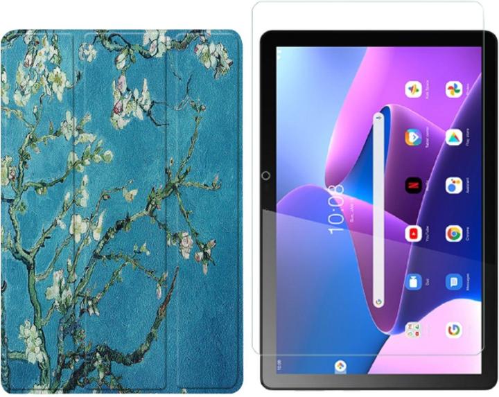Actual product image Lobwerk 2in1 set for Lenovo Tab M10 3rd generation 2022 TB-328F 10.1 inch tablet with smart cover + (Lenovo Tab M10)