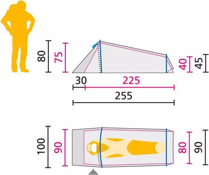 Produktbild Jack Wolfskin Gossamer Tent (Tunnelzelt, 1.75 kg, 1 Person)