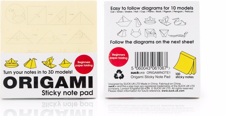 Suck UK Origami Sticky (75 x 75 mm)