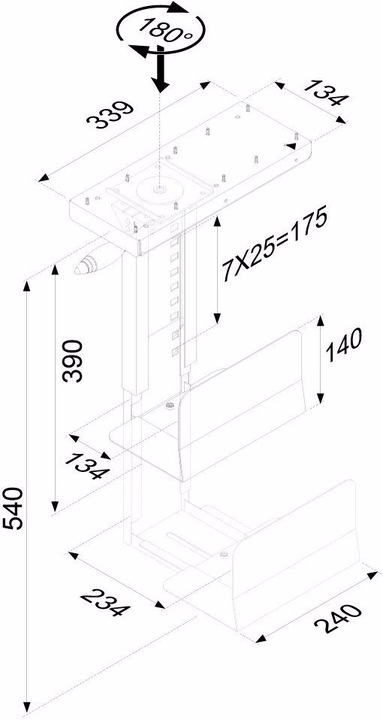 Actual product image Neomounts PC desk mount