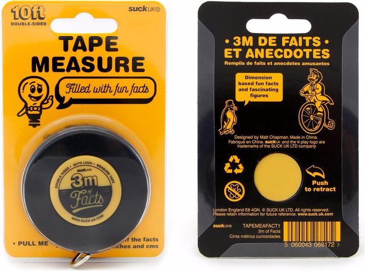 Actual product image Suck UK 3M Of Facts