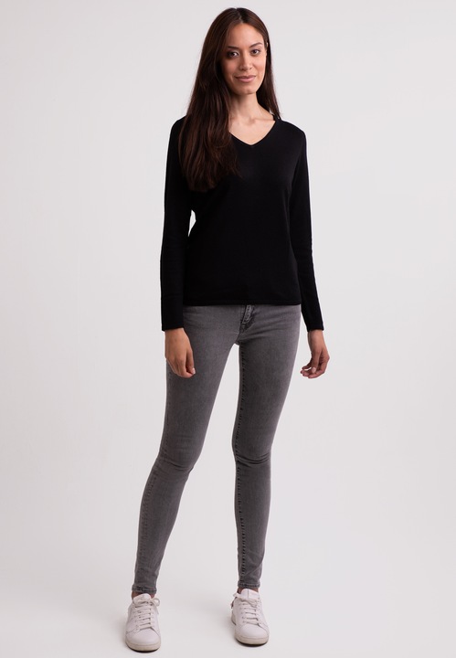 Image du produit Cash-Mere Seide Kaschmir V-Ausschnitt Pullover (M)