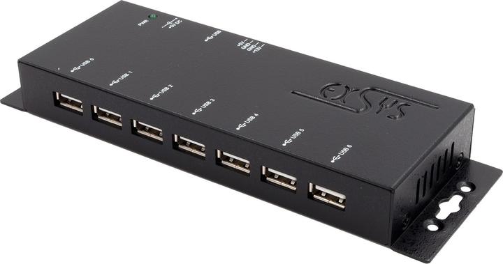 Produktbild Exsys USB 2.0 HUB 7-Port inkl.Netzteil 5V/4A & 15KV ESDSchutz (USB-B, 7 Ports)