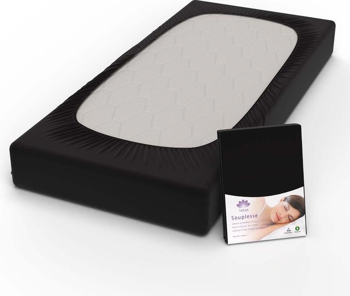 Immagine prodotto Lotus Bettwaren Lenzuolo matrimoniale in jersey Souplesse (160 x 200 cm, 140 x 200 cm)
