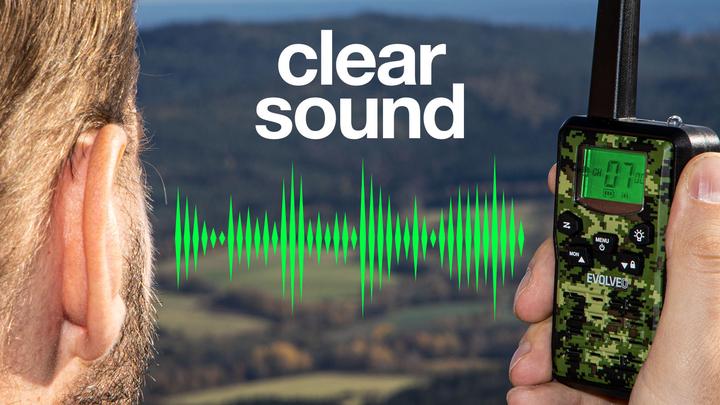 Produktbild Evolveo FreeTalk 2W, PMR vysílačky s výkonem 0,5 a 2W, dosah až 15km (15 km)