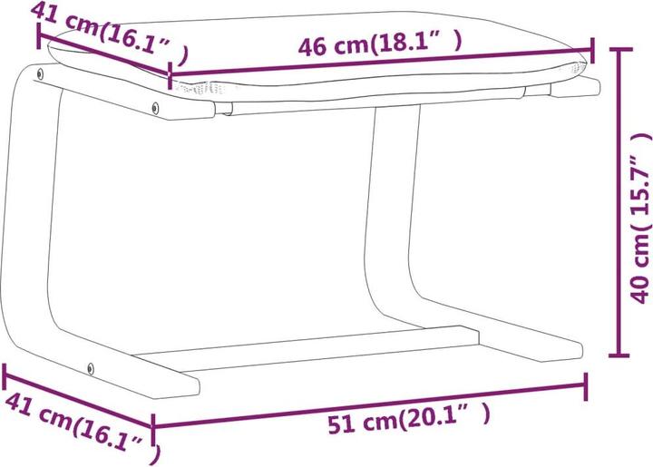 Image du produit vidaXL Fusshocker