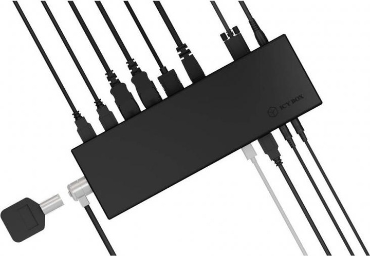 Immagine prodotto Icy Box Docking station notebook USB-C -> 3x uscita video 60H (USB-C, 14 Porti)