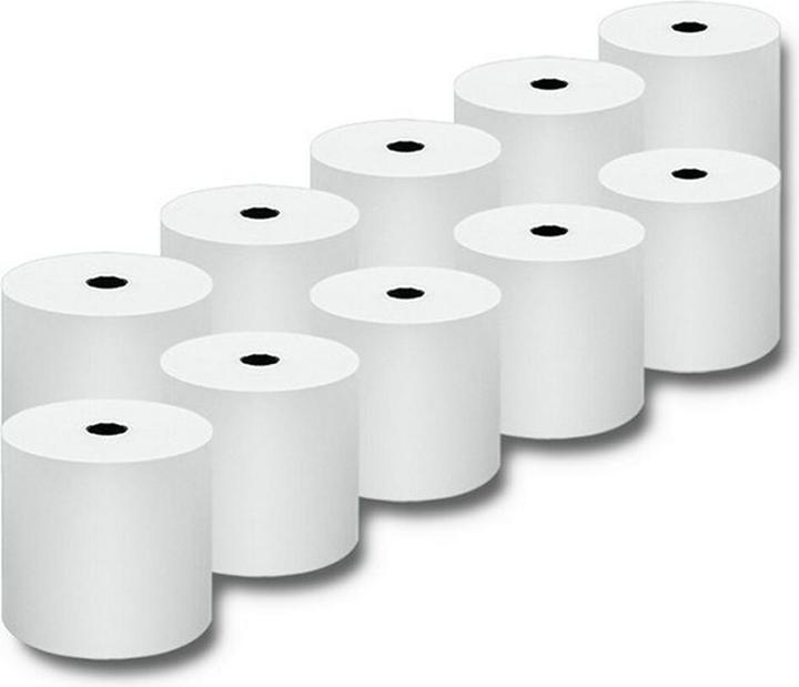 Qoltec 51892 Thermorolle 80 x 80 | 55g/m2 | 10 Stück | BPA-frei