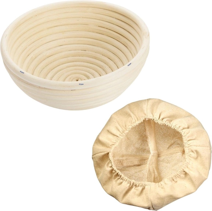 Actual product image Westmark Set proofing basket round with cover Ø 20.5 x 8.1 cm