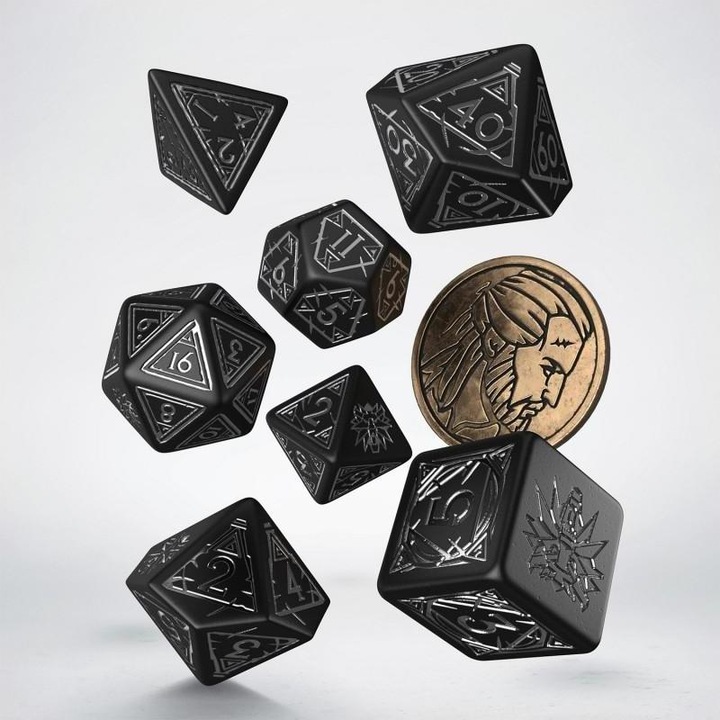 Actual product image Q Workshop SWGE37 - Witcher Dice Set: Geralt - The Silver Sword