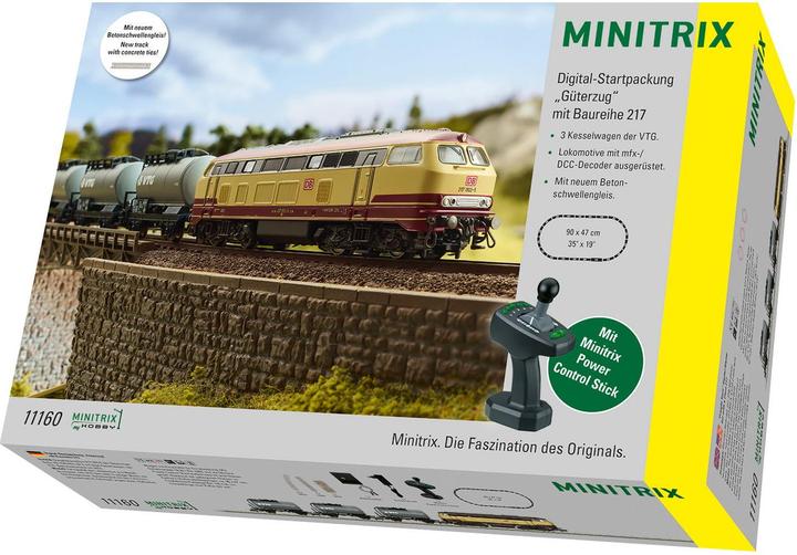 Produktbild MiniTrix T11160 Digital-Startpackung Güterzug mit Baureihe 217 (Spur N)