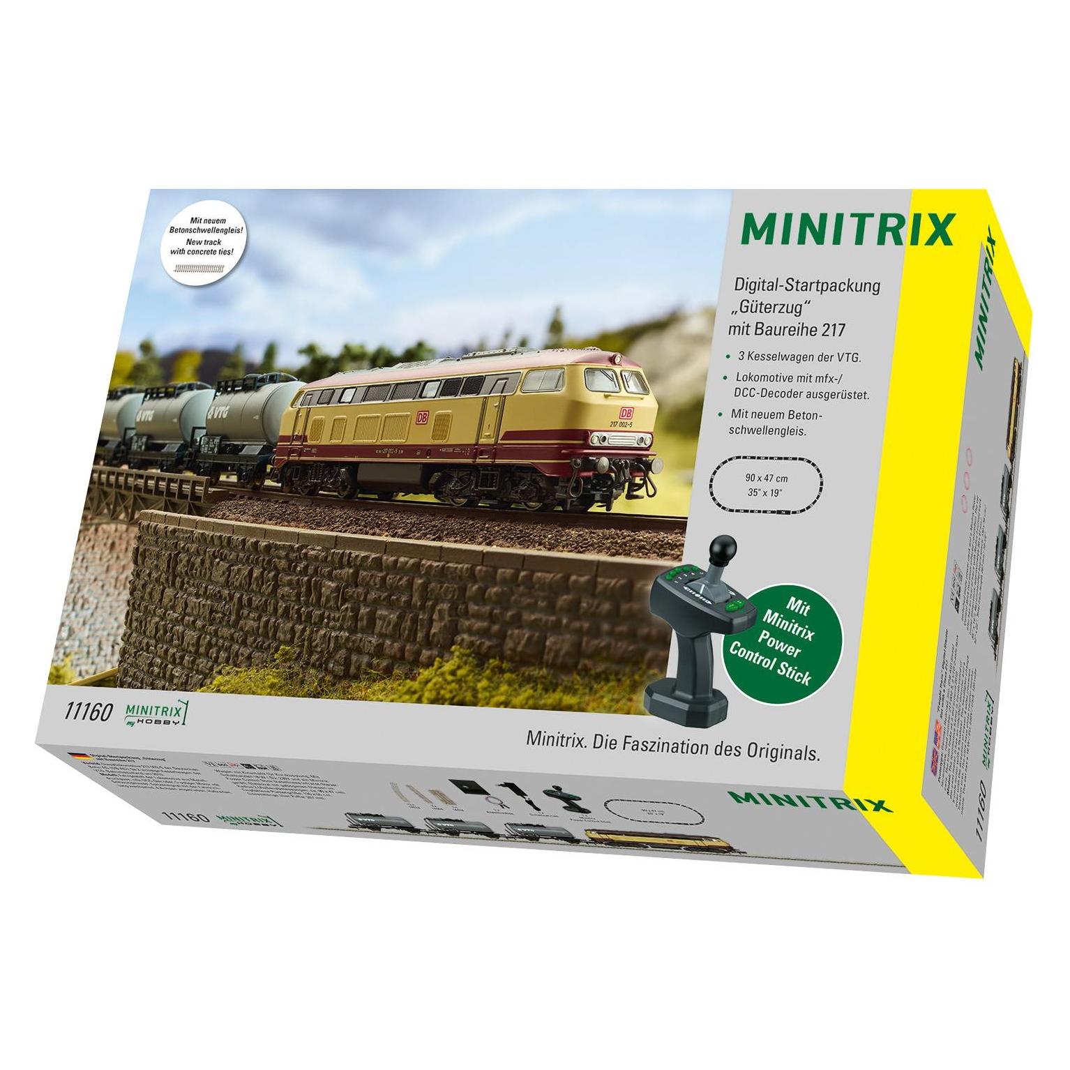 MiniTrix T11160 Digitaal Startpakket Goederentrein Met Klasse 217 (N-spoor)