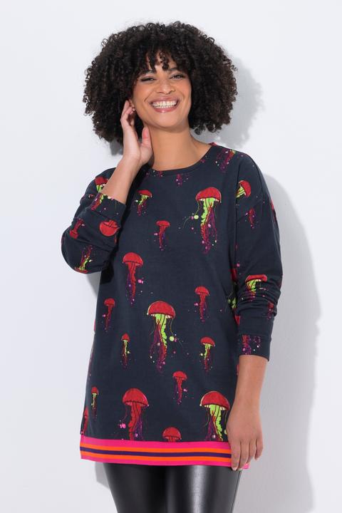 Produktbild Angel of Style Sweatshirt, Loose Fit, Quallen-Muster (54)