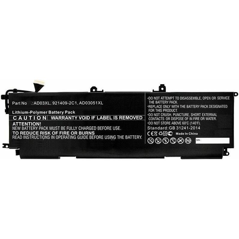 Thumbnail - CoreParts Laptop Battery for HP (3850 mAh), Notebook Akku, Schwarz