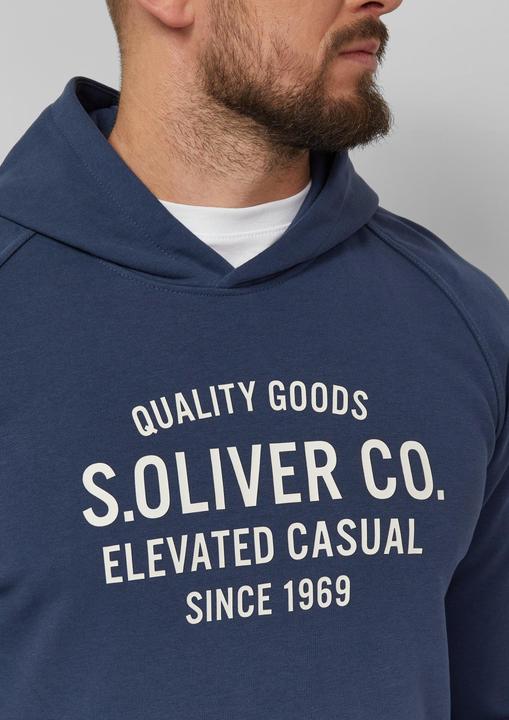 Produktbild s.Oliver Sweatshirt Kapuzenpullover mit Raglanärmeln und Frontprint