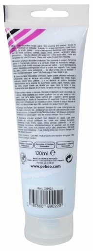 Image du produit Pebeo Decocrème Peinture acrylique mate (Bleu Bébé, 120 ml)