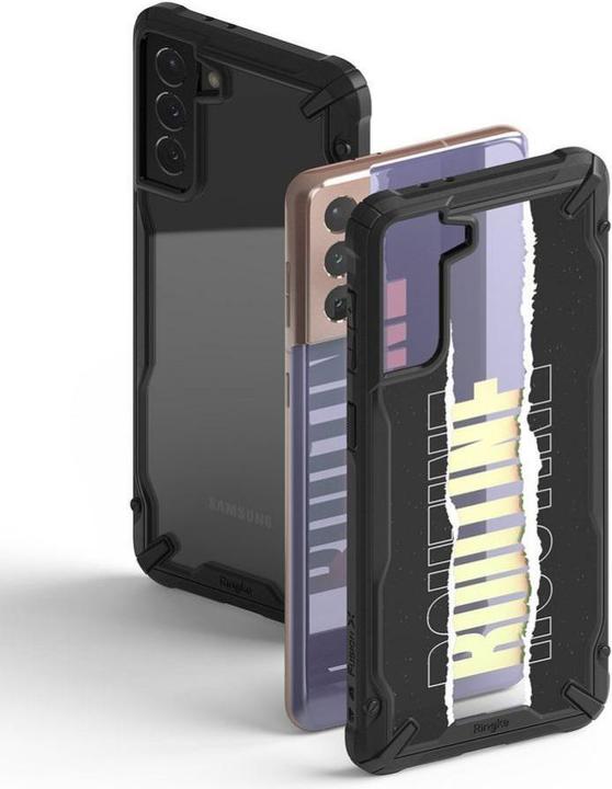 Produktbild Ringke Fusion X Design durable PC Case with TPU Bumper for Samsung Galaxy S21+ 5G (S21 Plus 5G) blac (Samsung Galaxy S21+)