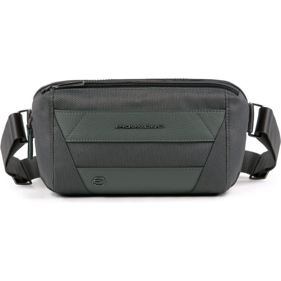 Piquadro Uomo Grigio Uomini, Marsupio, Trakai, Textile Fanny Pack, Grey, 27 X 14.5 X 7.5 Cm, For Men,