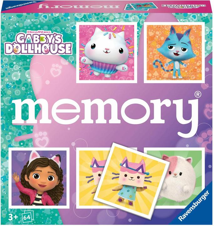 Actual product image Ravensburger memory® Gabby's Dollhouse - 22596 - The classic game for fans of the preschool series (German, Multilingual, 2 - 8 Players)
